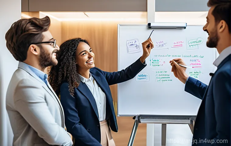 심리적 안전감을 높이는 조직 내 투명한 의사소통 - **Prompt 1: Collaborative Innovation in a Psychologically Safe Space**
    A diverse group of profes...