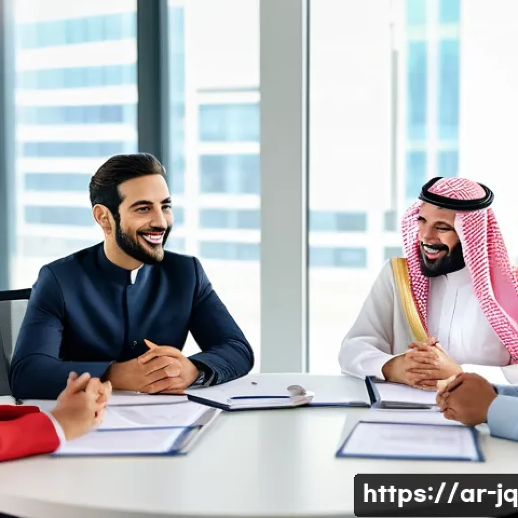 심리적 안전감을 높이는 문화적 다양성 증진 방안 - A diverse group of professional Arab men and women in traditional and modern attire engaging in a re...